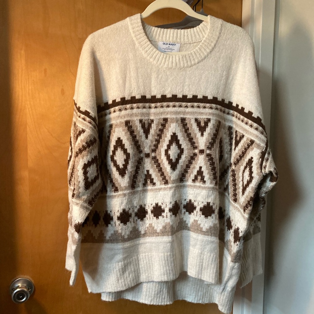 Old Navy Cream Knit Sweater